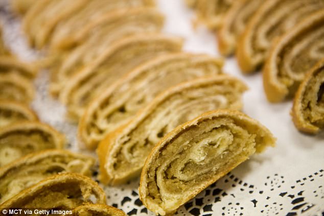 RIGHT: Potica (pronounced 'po-TEET-za') is a nut-roll cake that is common in Melania's native Slovenia, and a favorite of Pope Francis