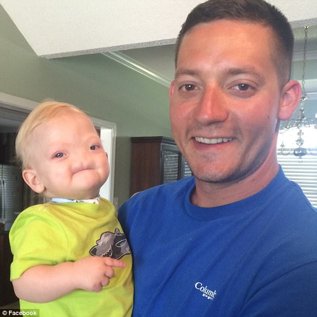 Eli Thompson died in Mobile, Alabama on Saturday night at just two years old, his father Jeremy Finch (pictured) confirmed