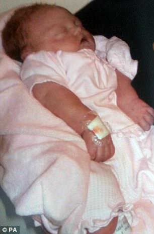 Sadie Pye (pictured) was starved of oxygen at birth at Royal Bolton Hospital in June 2011