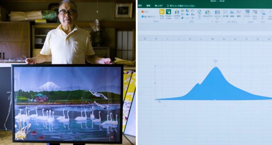 誰說Excel只能統計！日本77歲爺爺「用Excel畫畫」屌打年輕人！櫻花那幅美到得冠軍！